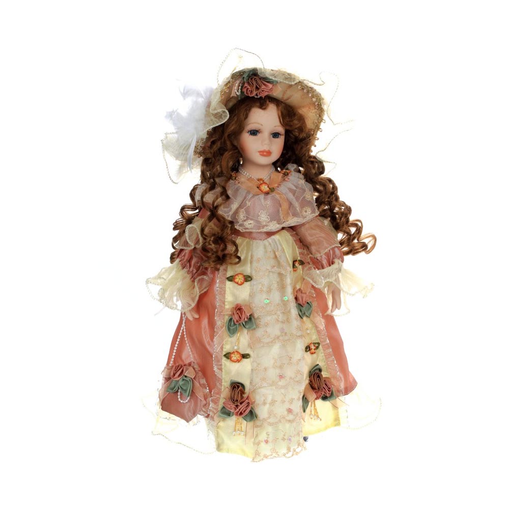 109815 Кукла фарфоровая 40 см "Анжела" Santreyd 