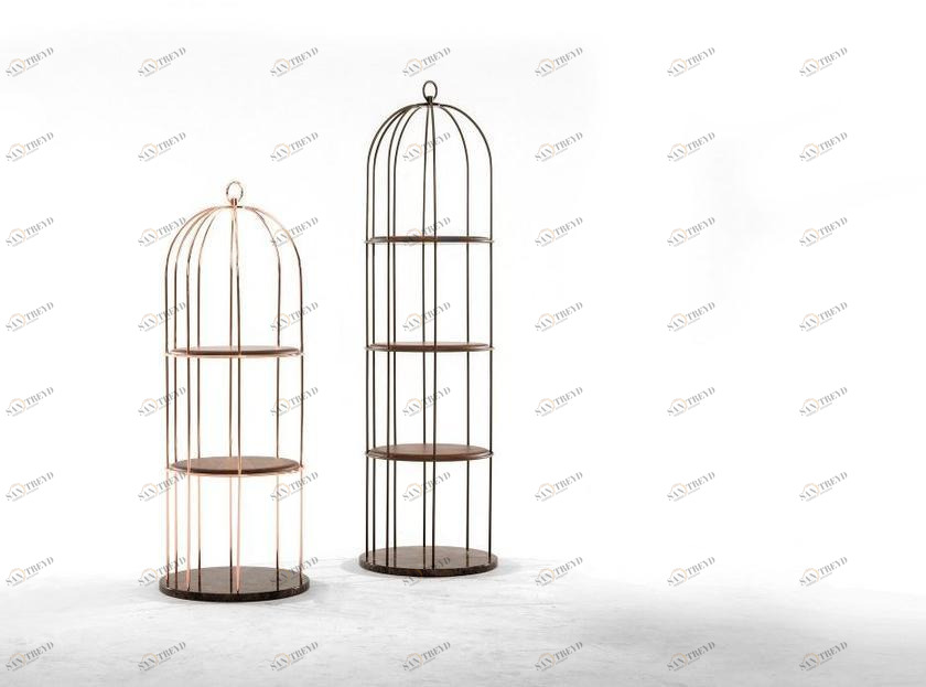 Tonin Casa Открытый отдельно стоящий металлический книжный шкаф sun-id-1459769