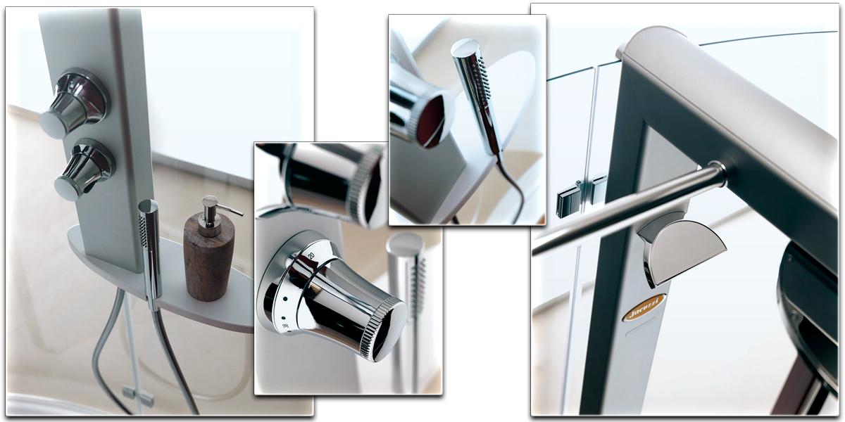 Душевое ограждение с колонной Start 120х70 9447-12300 Sx Jacuzzi 944712300SX - Вид №2