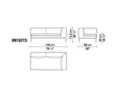 Угловой диван из ткани B&B Italia Michel ARCH-00050009 - Вид №29