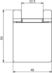 75183-10-00 Крючок для водосгона подвесной цвет хром LANGBERGER molveno - Вид №2