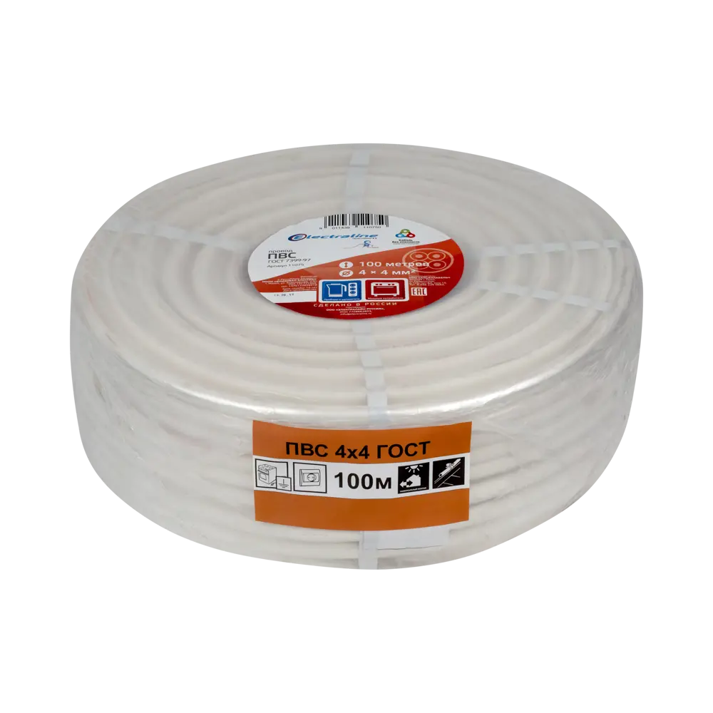 Провод Electraline ПВС 4х4 ГОСТ 100 м STLM-2191625 - Вид №2
