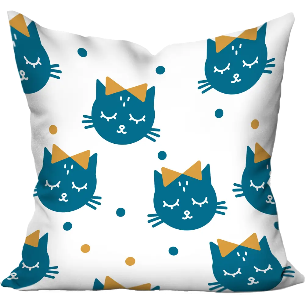 Подушка Кот баюн 40x40 см цвет белый 83228134 STLM-2156616 SEASONS  - Вид №1