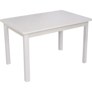 91395024 Кухонный стол прямоугольный Домотека Джаз 110-147x70x75 см ЛДСП цвет белый STLM-1389154