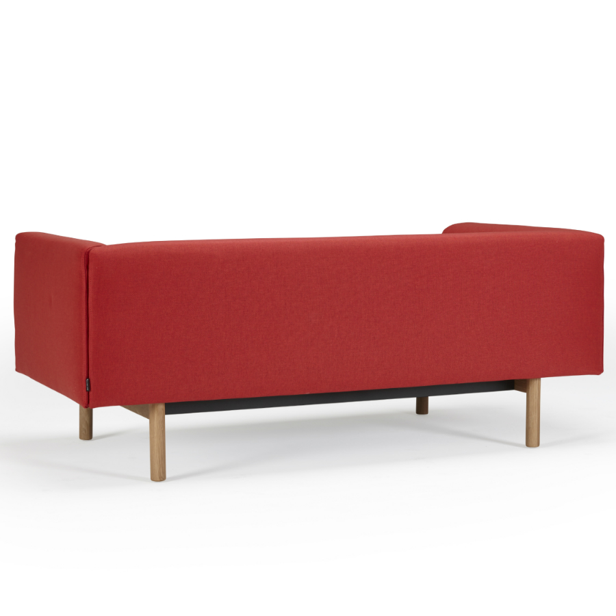 Диван-софа двухместный с мягкими подлокотниками Ebeltoft, лакированный дуб, красный Kragelund 21002202247 - Вид №4