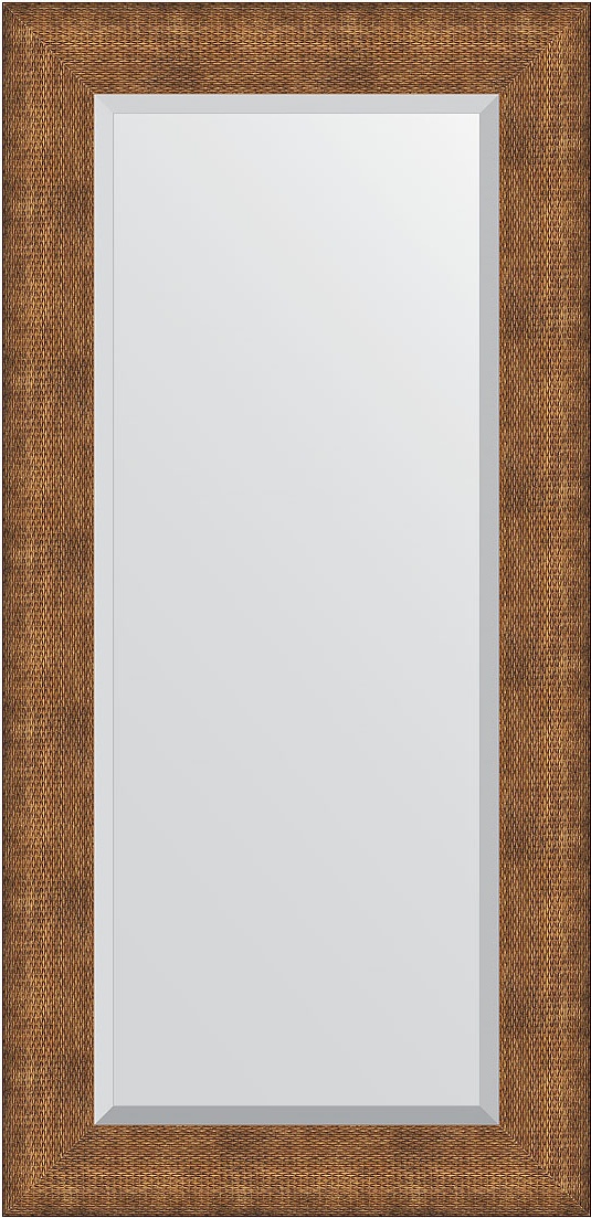 BY 3949 Зеркало с фацетом в багетной раме - медная кольчуга 88 mm EVOFORM Exclusive
