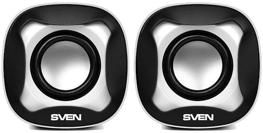 SV-013523 170, чёрный-белый, usb, акустическая система 2.0, мощность 2x2,5 вт(rms) Sven Santreyd 