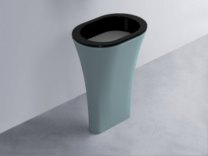 AMLA65-N+AMPILO-CM+AMCOLO-PL Раковина Amedeo Ovale отдельностоящая cielo Enjoy + Amedeo