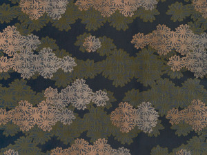 Жаккардовая ткань с цветочным рисунком