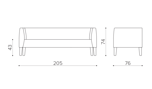 BB 3000 Кресло 205x74 см True Design Biblis - Вид №1