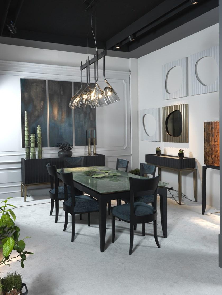 Bellotti Ezio Прямоугольный деревянный стол со столешницей из кварцита Delfi 2018-30 - Вид №1