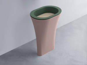 AMLA65-MU+AMPILO-AV+AMCOLO-CP Раковина Amedeo Ovale отдельностоящая cielo Enjoy + Amedeo