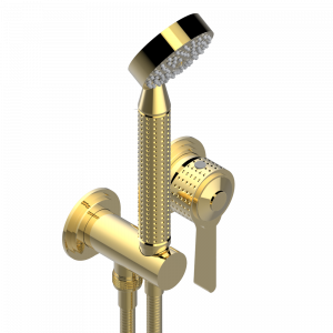 A2I-6561B Trim only for wall mixer with complete handshower on hook Thg-paris Perle Покрытие PVD золотистый цвет
