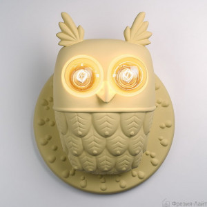 Karman AP105 1B INT настенный светильник сова цвет слоновая кость