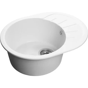 91388792 Врезная мойка Эко-м 58.321 44.5x57.9x20 см искусственный камень цвет белый STLM-1447369