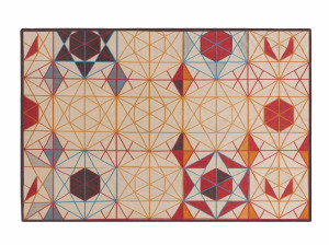 Прямоугольный шерстяной ковер