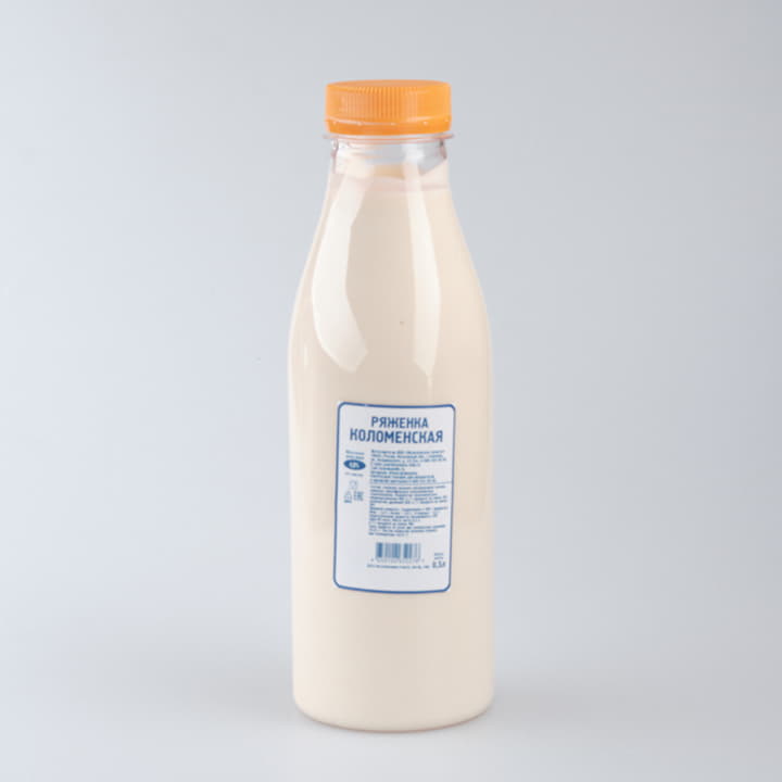Ряженка Коломенская натуральная 2,5% Коломенское молоко 500 мл БЗМЖ Santreyd 12256
