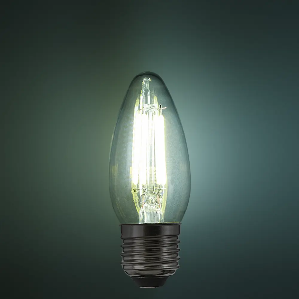 Лампа светодиодная Osram В E27 220/240 В 5 Вт свеча 600 лм холодный белый свет 85306950 STLM-2198956  - Вид №2