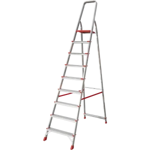 Стремянка алюминиевая Новая Высота NV3112 9 ступеней, максимальная нагрузка 150 кг