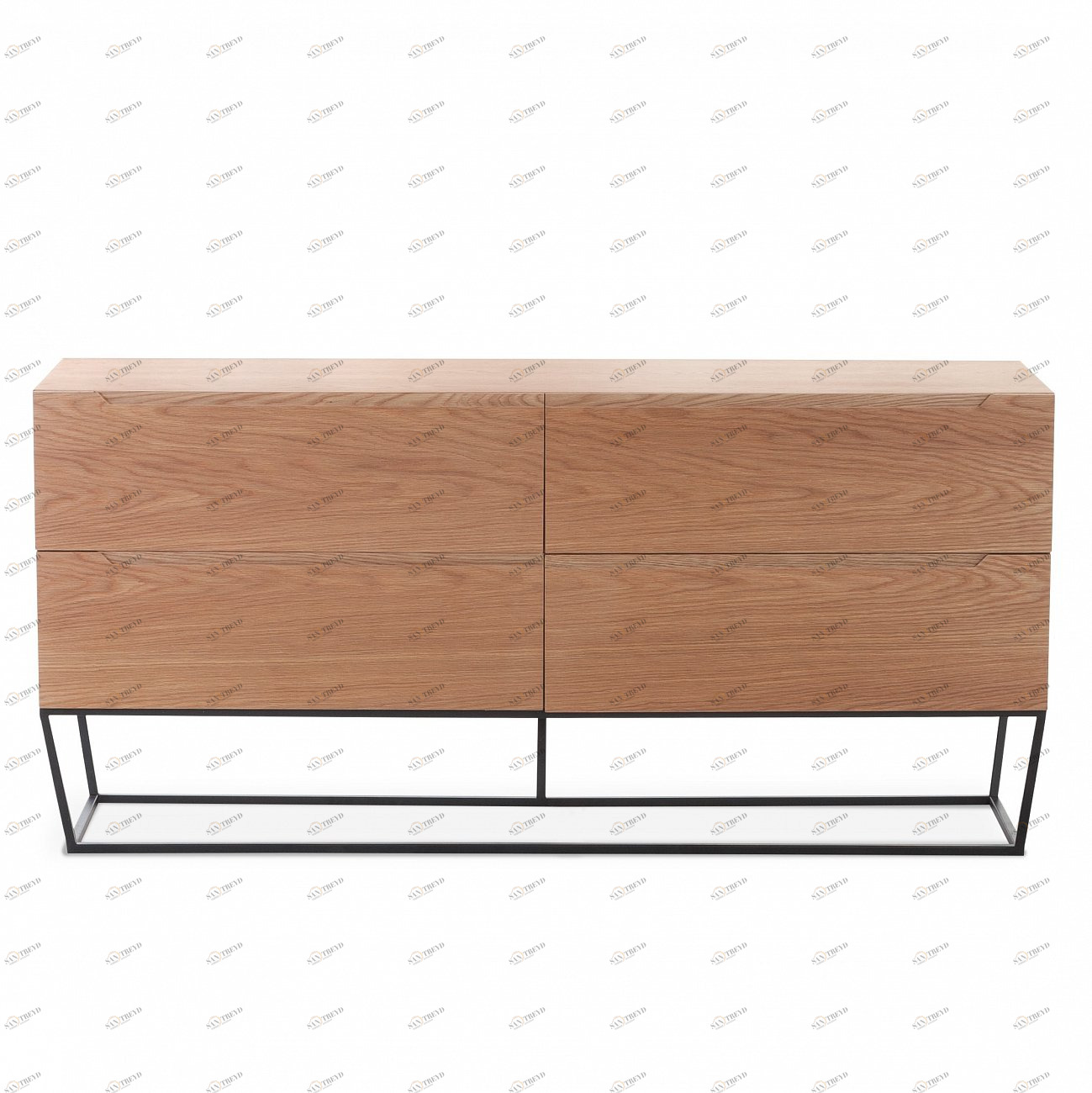 Комод деревянный с 4 ящиками дуб от Angel Cerda ANGEL CERDA ДИЗАЙНЕРСКИЕ 241872 Бежевый 