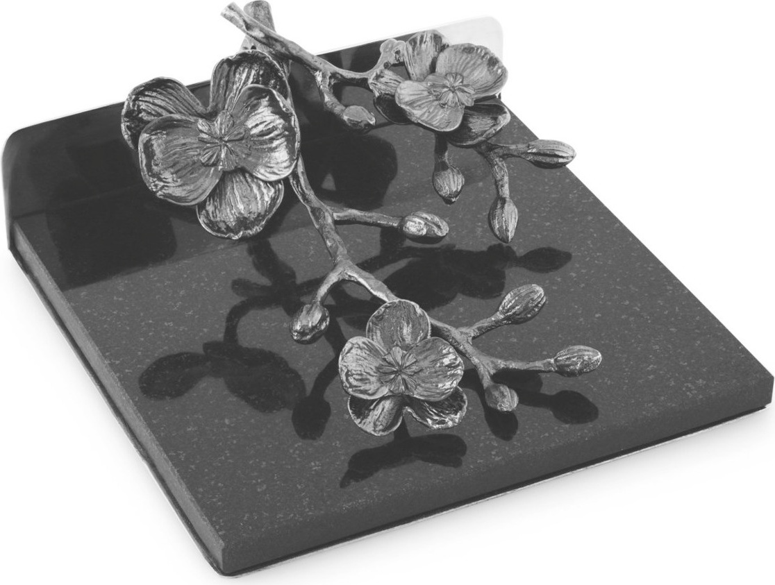10650221 Michael Aram Подставка для салфеток Michael Aram "Чёрная орхидея" 18см Гранит 