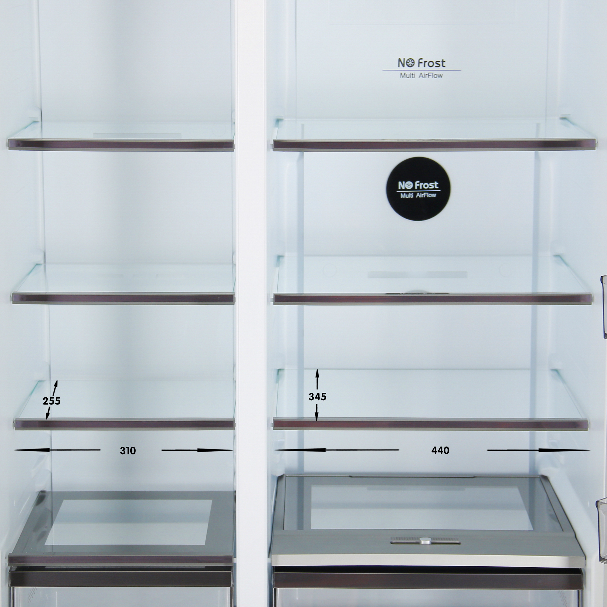 5405576 Холодильник Side by Side   DEXP SBS4-53AMG бежевый STDN-0142781 - Вид №8