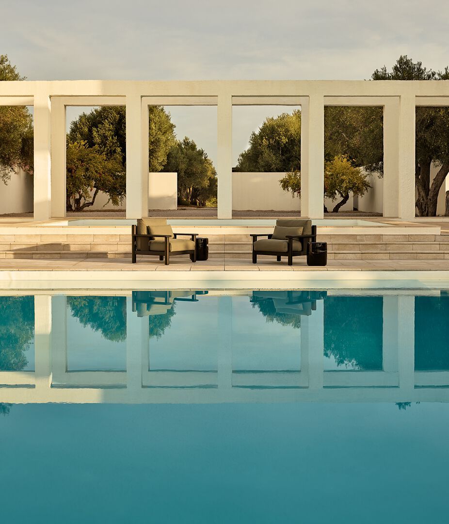 Тканевое садовое кресло с подлокотниками Poliform Ketch ARCH-00075197 - Вид №3