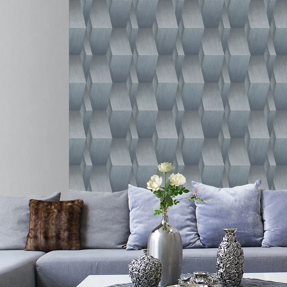 Обои флизелиновые Erismann Fashion for walls серые 1.06 м 12035-31 82560246 STLM-2141937 - Вид №2