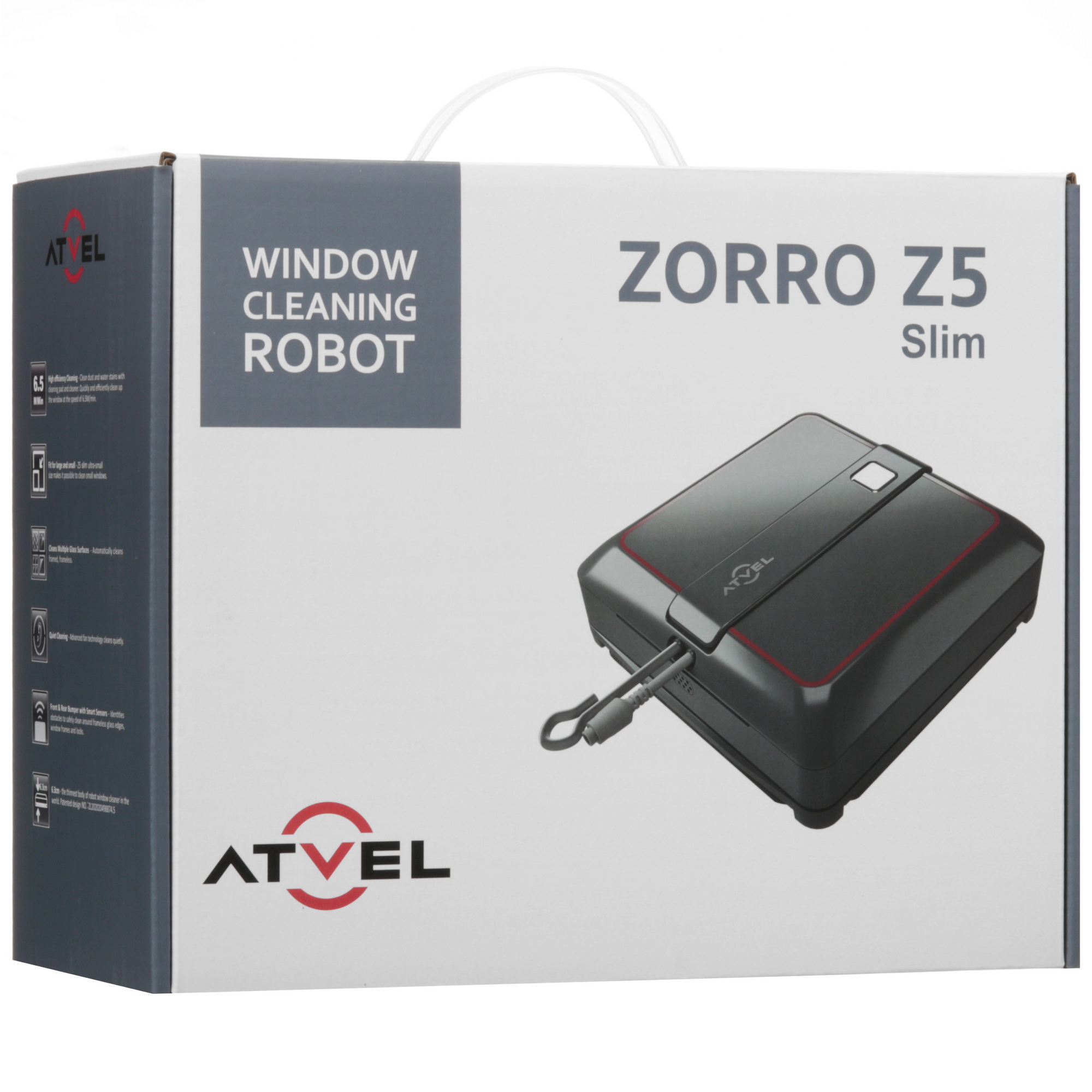 9167982 Робот-мойщик окон Atvel Zorro Z5 Slim серый STDN-0013956 - Вид №13