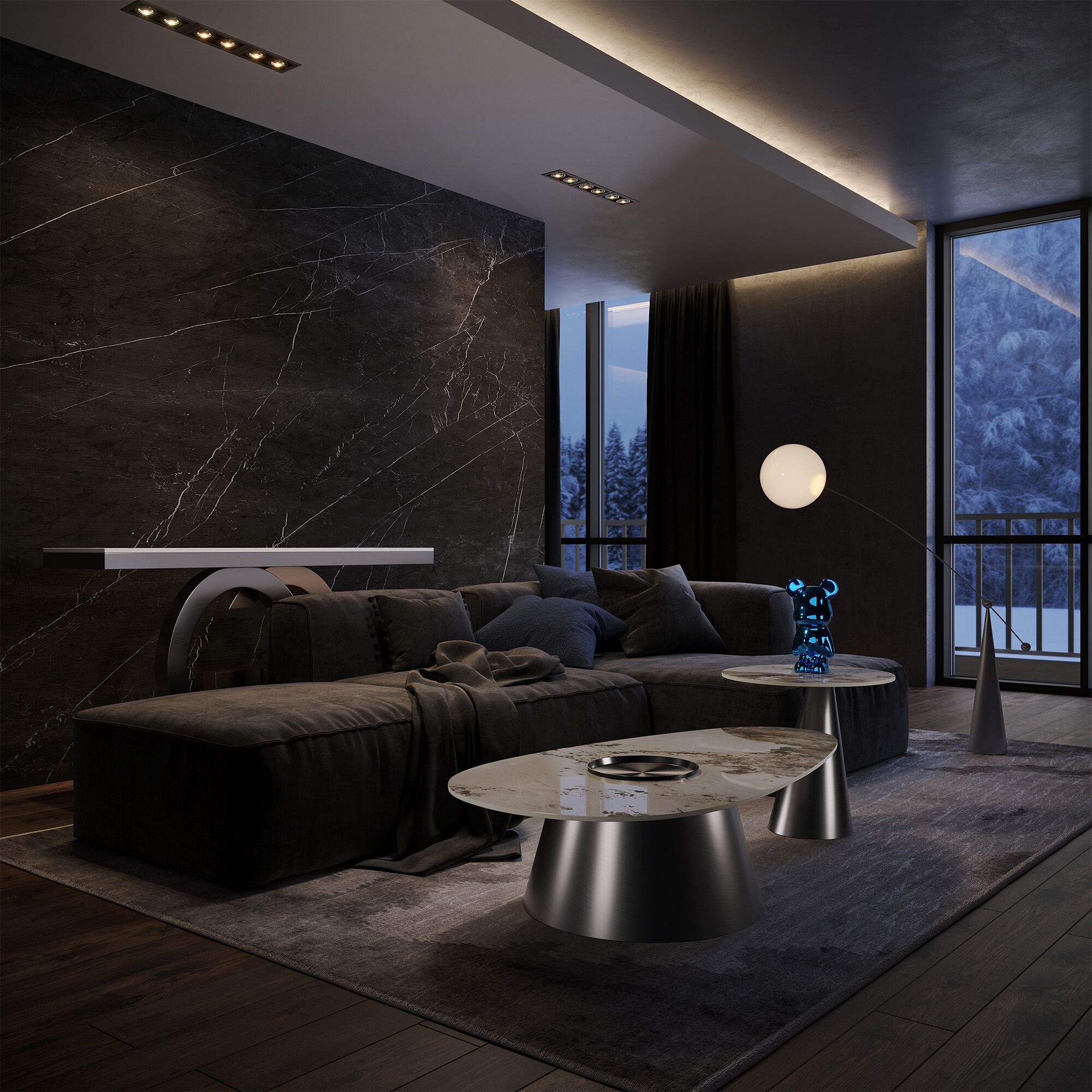 Прямоугольный консольный стол из спеченного камня GIULIA GRILLO L'INTRECCIO ARCH-00146763 - Вид №1