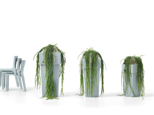 Квадратный полиэтиленовый садовый горшок