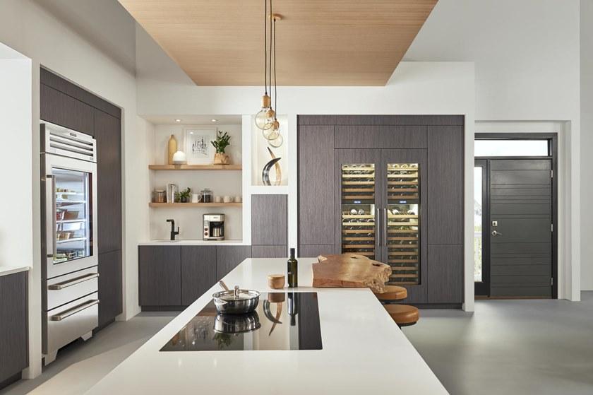 Sub-Zero Холодильник с ящиками из нержавеющей стали со стеклянной дверцей класса а + Pro 48 sun-id-1450922 - Вид №5