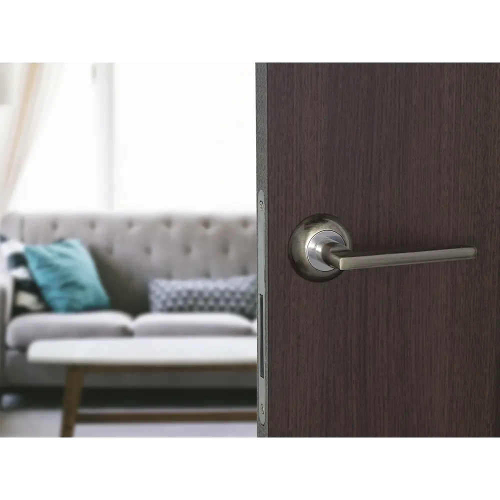 Дверная ручка на розетке Фабрика Замков A 101 AB с гальваническим покрытием 18809668 STLM-0012921 - Вид №10