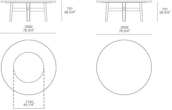 Poliform Стол круглый вяз Home hotel sun-id-1449648 - Вид №3