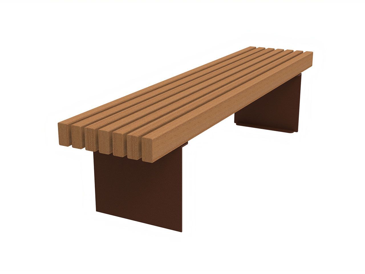 Скамья okumè без спинки Lazzari дольмен ARCH-00006528 - Вид №1