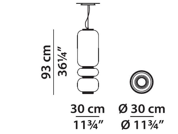 Выдувное стекло светодиодный подвесной светильник Baxter Хайку ARCH-00108901 - Вид №15
