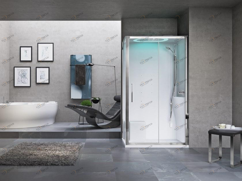 NOVELLINI Многофункциональная угловая душевая кабина Eon sun-id-1377896