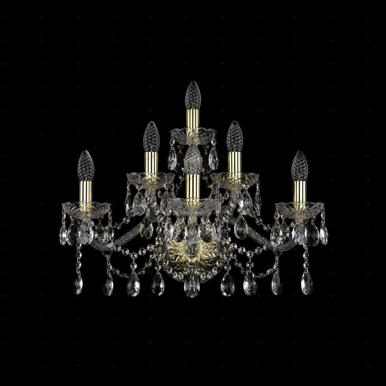 Бра настенное золотистое Bohemia Ivele 1413B BOHEMIA IVELE СВЕЧА 00-3889042 Золото 