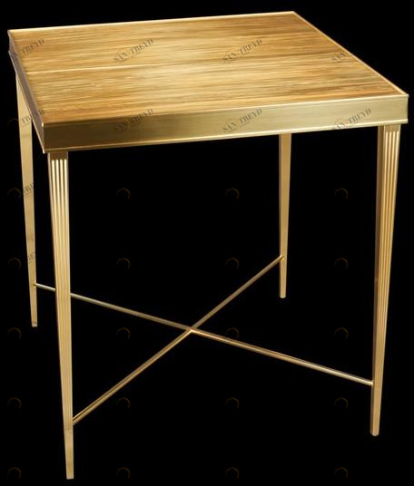 Tisserant Высокий квадратный стол из бронзы sun-id-1344875