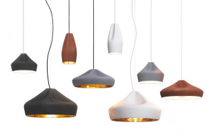 094696 Подвесной светильник 47 черно-золотой Marset Pleat Box