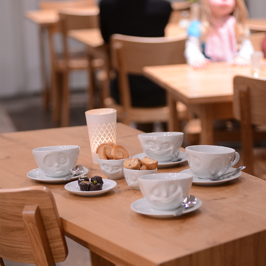 T01.41.01 Чайная пара tassen grinning 200 мл белая Tassen by FIFTYEIGHT PRODUCTS  - Вид №2