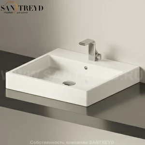 5052INC.9016 Накладная раковина под столешницу  прямоугольная Ceramica Flaminia Acquagrande