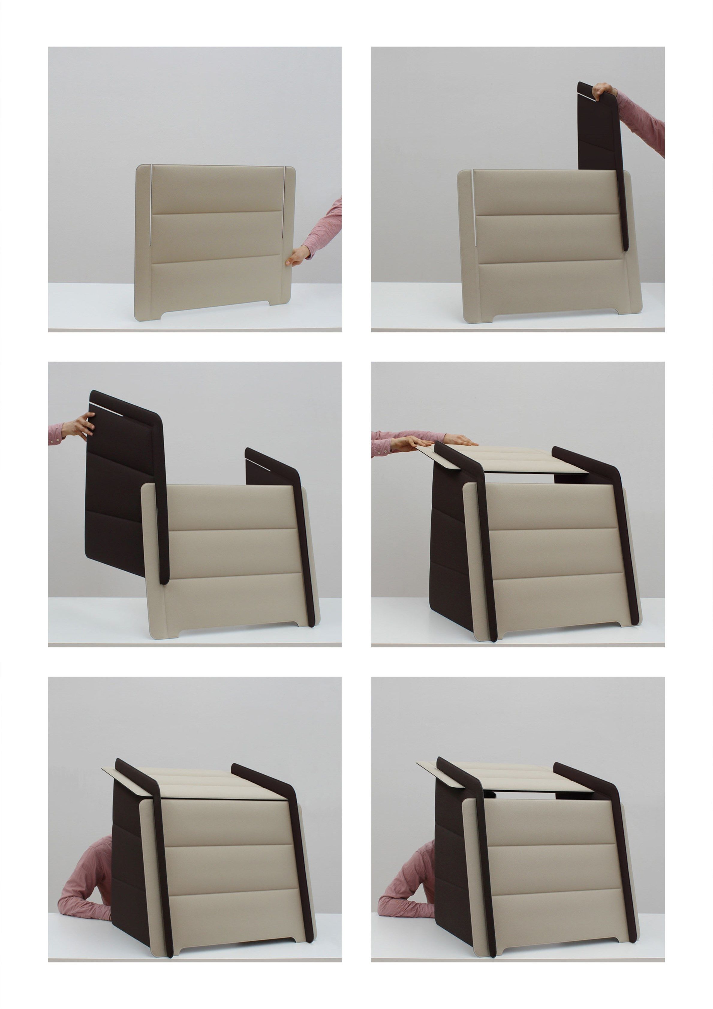 Звукопоглощающая панель перегородки стола Slalom ECOrange ARCH-00030855 - Вид №3