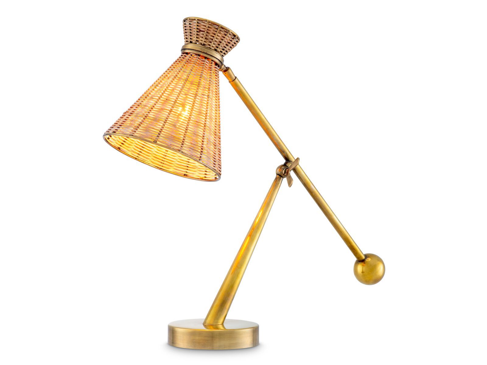 Светодиодная настольная лампа из ротанга Eichholtz Kon Tiki ARCH-00099379