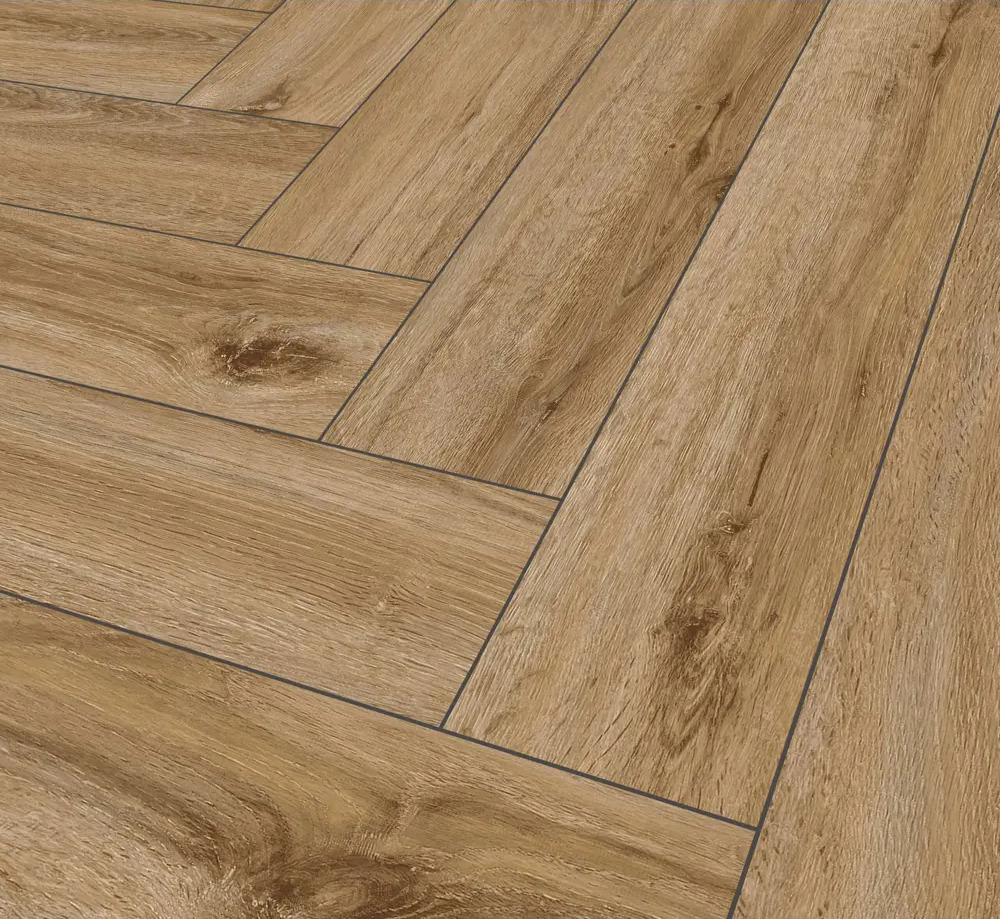 91001605 SPC плитка TheFloor Herringbone Riley Oak 33 класс толщина 6 мм 1.752 м², цена за упаковку STLM-0433436