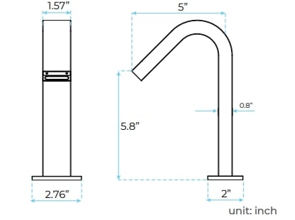 Диспенсер для мыла / смеситель для умывальника Fontana Showers FS10012G / FS10012BG ARCH-00061577 - Вид №7