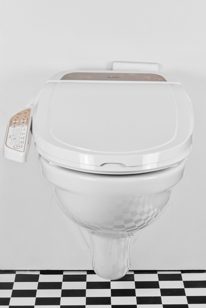 Комплект электронное биде SensPa + подвесной унитаз Jacob Delafon Patio EDV102-00 L-форма Подвесной унитаз Jacob Delafon Patio + JK750WL sun-id-2005360