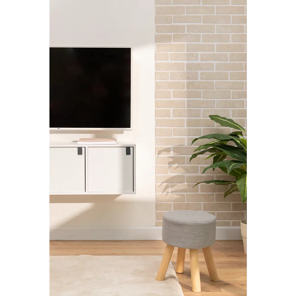 ALBIKO Декоративная панель МДФ под кирпич светло-бежевая 2200×930×6 мм 82142132 STLM-0020291 - Вид №4