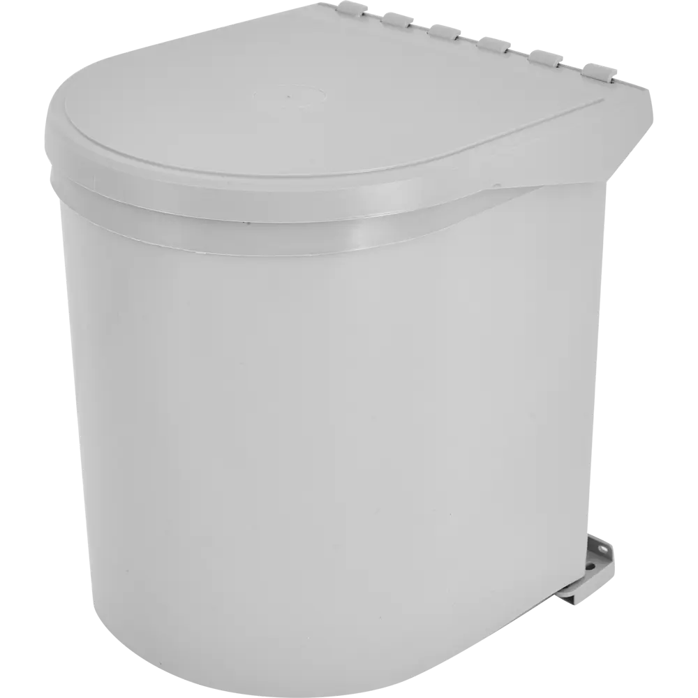 Контейнер мусорный 10 л пластик цвет серый Jet STLM-2140133