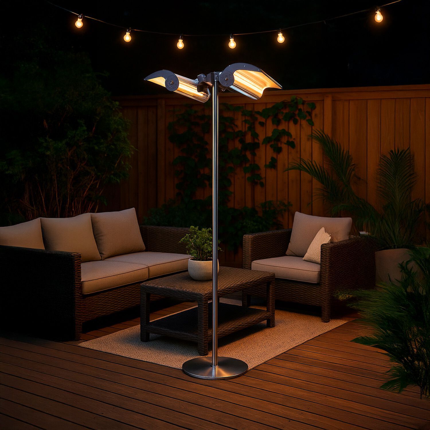 Алюминиевая и стальная автономная инфракрасная наружная плита SINED STUFA INFRAROSSI TERRA 4000 ARCH-00029418 - Вид №5